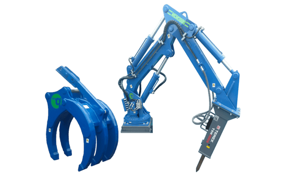 MCQUAID Brazos Articulados MCQUAID Brazos Articulados MCQUAID Articulated Booms and Mechanical Grapples
